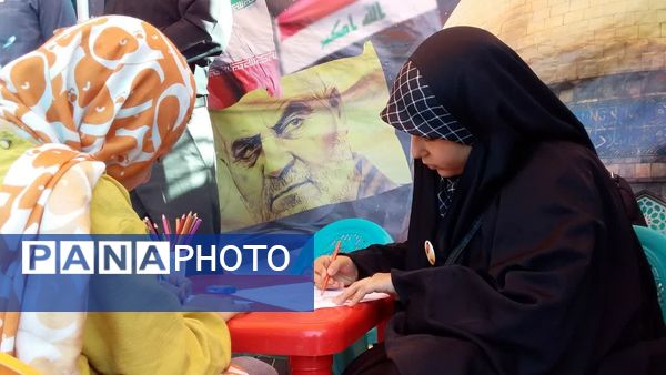 مشارکت دانش‌آموزان و فرهنگیان در اجرای برنامه‌های فرهنگی مسیر پیاده‌روی جاماندگان اربعین