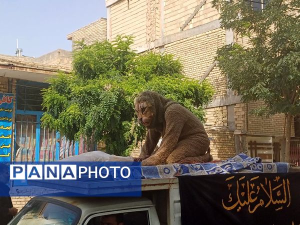 قافله عزاداری تاسوعای حسینی در شهر حبیب آباد