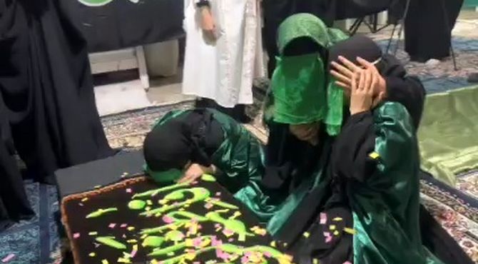 هیئت دانش آموزی؛ دست‌های کوچکی که برای تشییع مادر آمدند