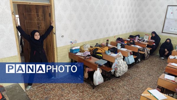 مانور زلزله در دبیرستان مهدی خدابنده