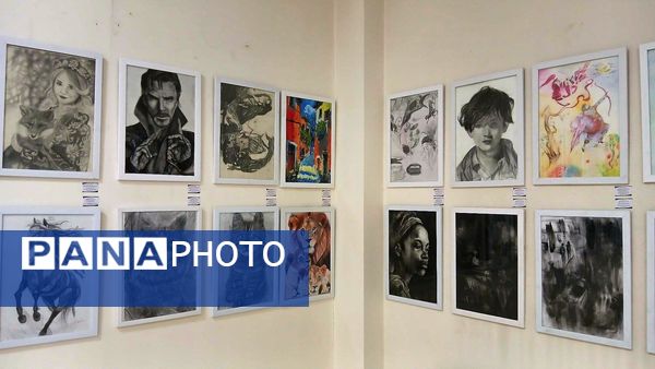 اختتامیه نمایشگاه طراحی و نقاشی هنرمندان آموزشگاه هنری فروردین شهرستان نظرآباد