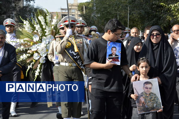 مراسم تشییع پیکر پاک شهید والامقام ابوالقاسم مهری در اسلامشهر
