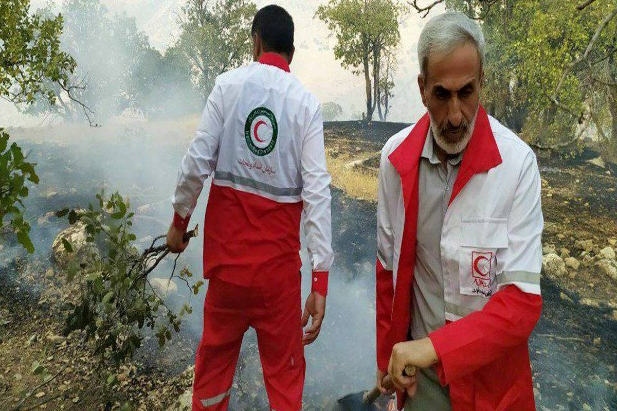 مهار آتشسوزی مراتع دشت هلن دهستان مشایخ