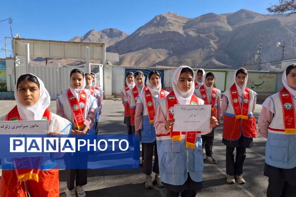 مانور زلزله و ایمنی در مدارس فیروزکوه