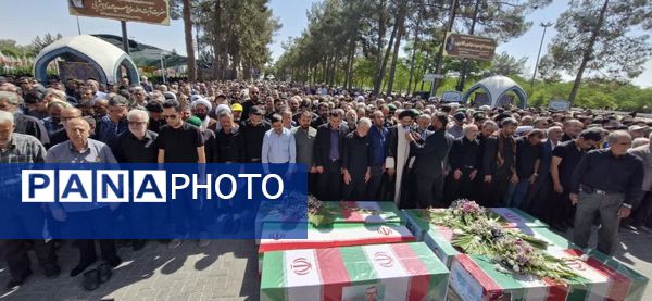 تشییع باشکوه پیکر شهدای مبارزه با اسرائیل در کاشان