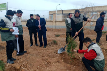 کاشت۱۰۰ نهال شناسنامه دار در ایزدخواست