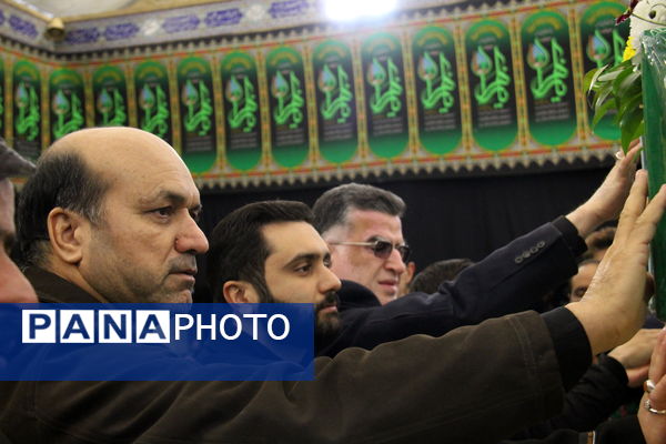 مراسم وداع با ۷ پیکر شهید گمنام هشت سال دفاع مقدس