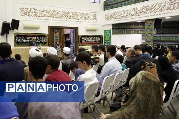 بدرقه معنوی ۷۰ پیشتاز گلستان به حج عمره در بیت‌الزهرا آیت‌الله نورمفیدی