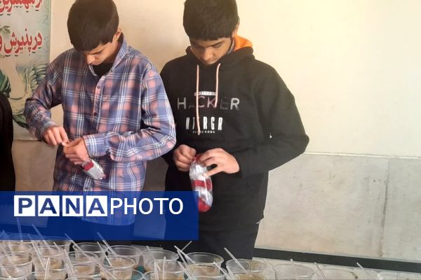 مراسم دهه فاطمیه و توزیع نذری 