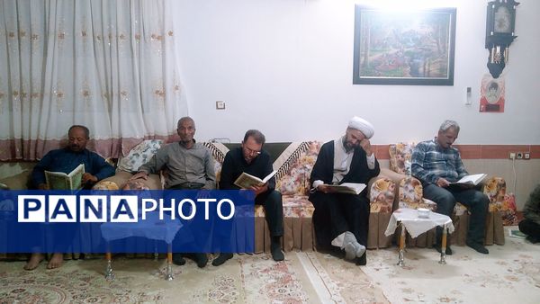 مراسم قرائت قرآن و تجلیل از مادر شهید در روستای بزنجرد خلیل آباد