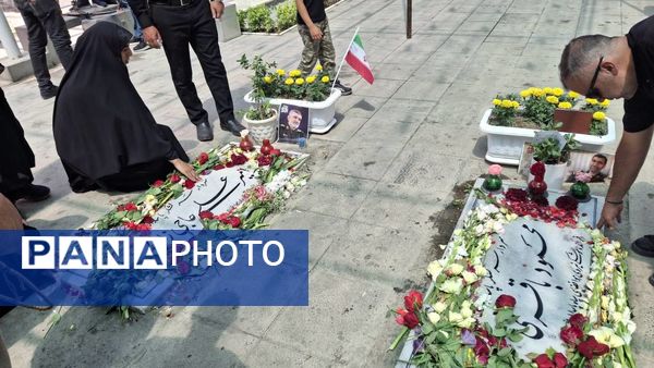 فرهنگیان منطقه ۱۴ تهران، به سرداران شهید جنگ ۱۲ روزه ادای احترام کردند