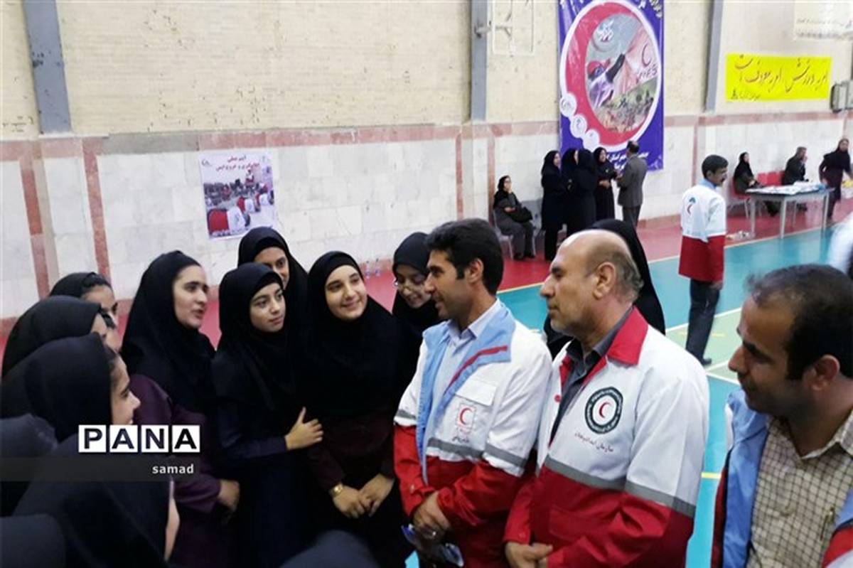 ششمین المپیاد مهارت های امدادی دادرسان هلال احمر در گچساران برگزار شد