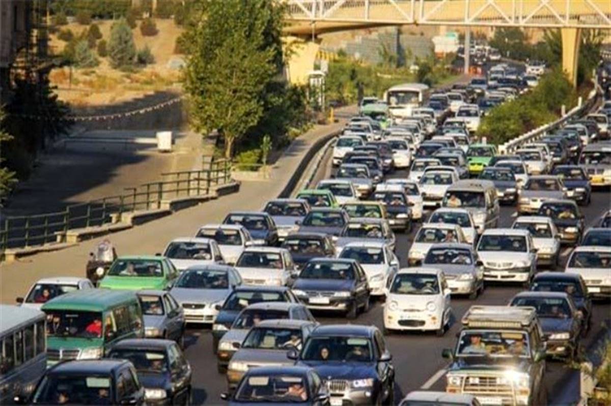 ترافیک در باند جنوبی آزادراه تهران-کرج