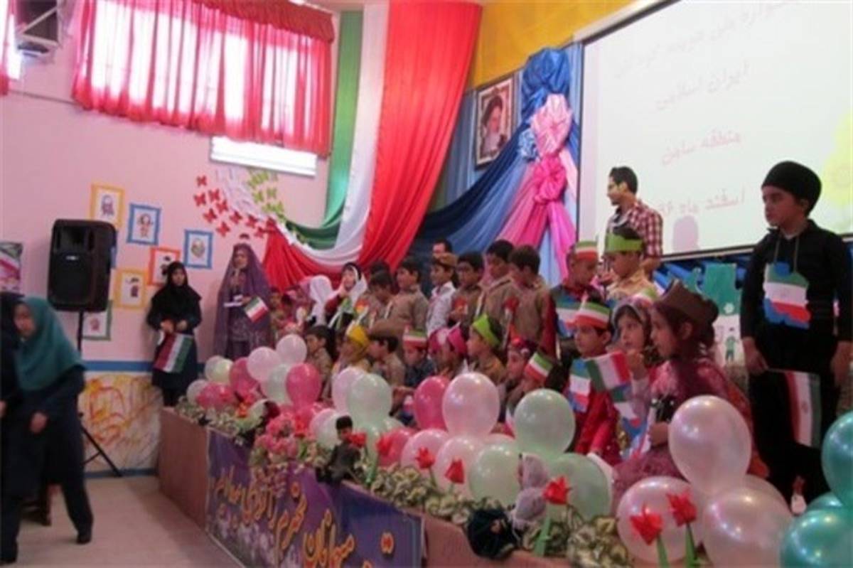 شرکت بیش از 100 نوآموز پیش دبستانی منطقه سامن در جشنواره هویت ملی