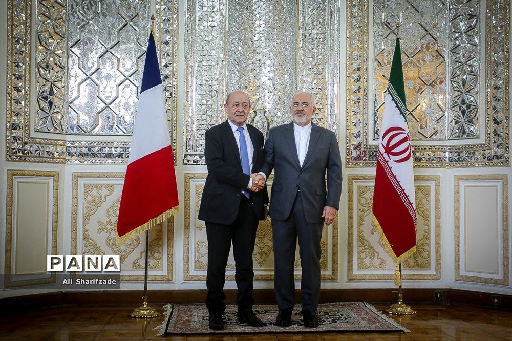 دیدار وزیر امور خارجه فرانسه با ظریف