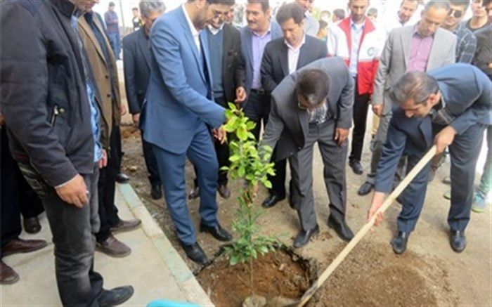 نواخته شدن زنگ طبیعت در هنرستان خلیج فارس شهرستان سیروان