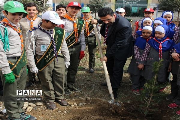 مراسم نمادین درختکاری در حاشیه برگزاری مراسم متمرکز استانی جشن نیکوکاری در البرز