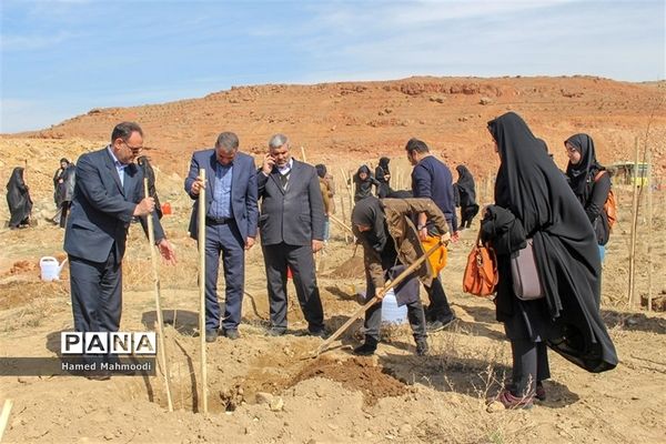 مراسم درختکاری شهرداران مدارس تبریز در تفرجگاه عون بن علی