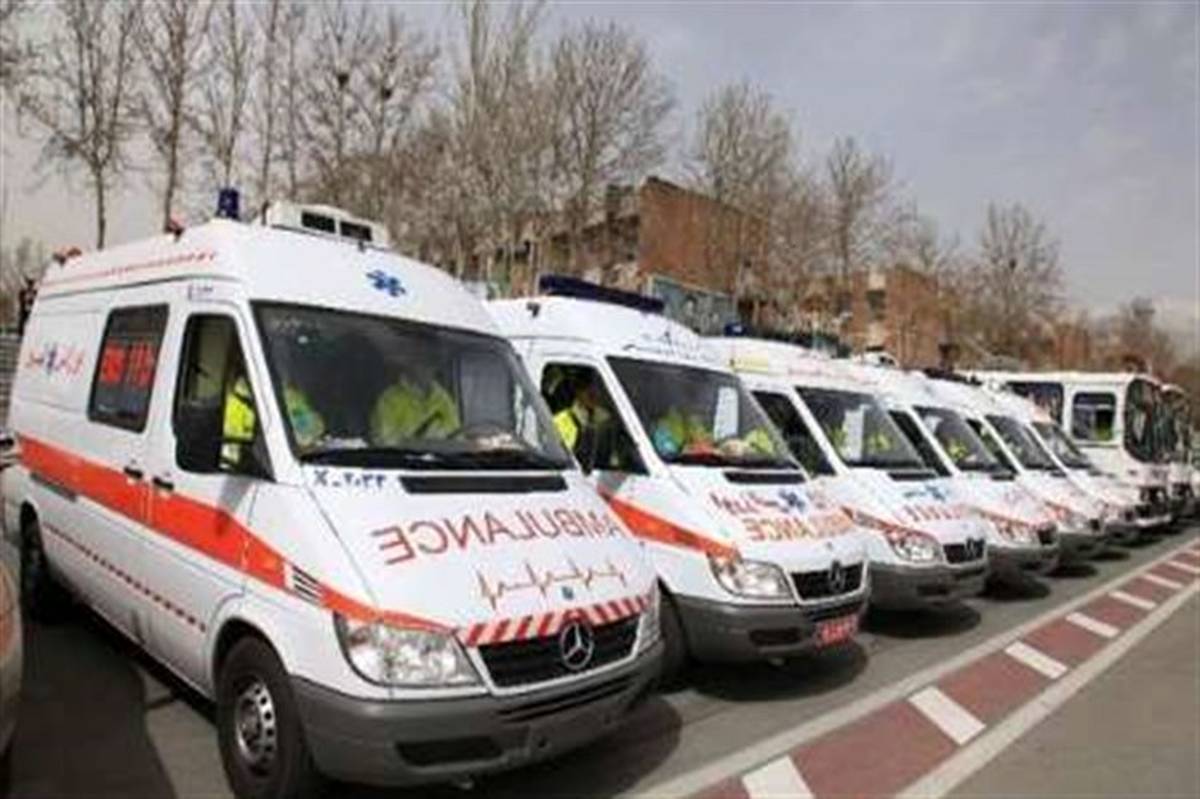 استقرار آمبولانس‌های اورژانس تهران در 173 نقطه از شهر تهران برای چهارشنبه آخر سال