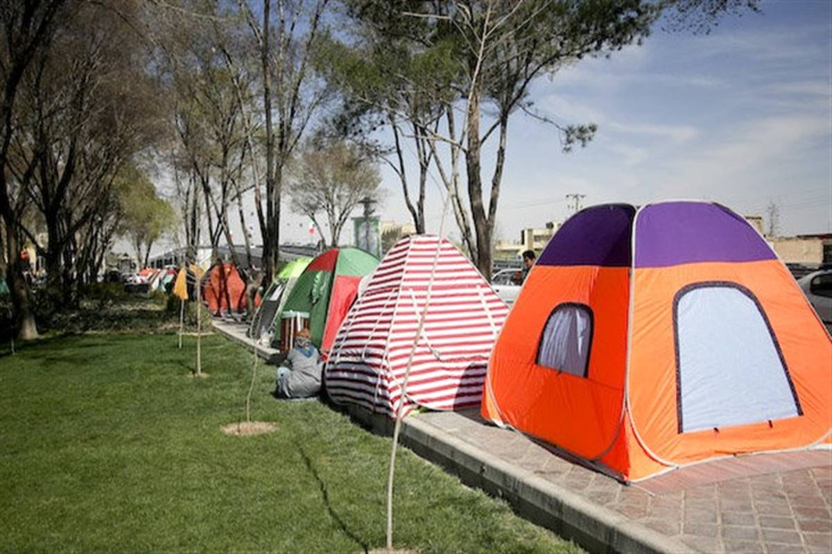 مسافران نوروزی بیش از هفت هزار چادر در پارک‌های مازندران بر پا کرده‌اند