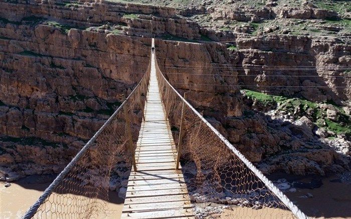 بزرگترین پل معلق خاورمیانه در پلدختر نابود شد!
