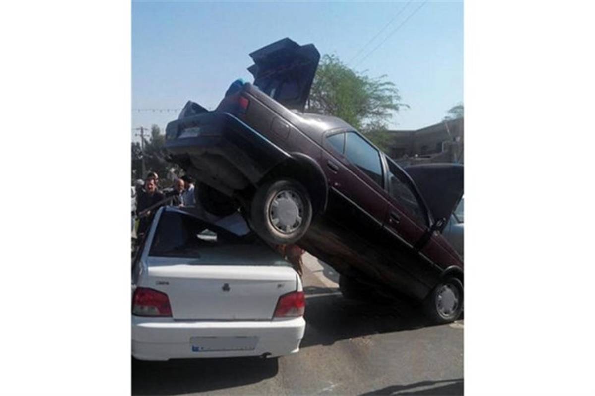 تصویر/ عجیب ترین تصادف در ایران!