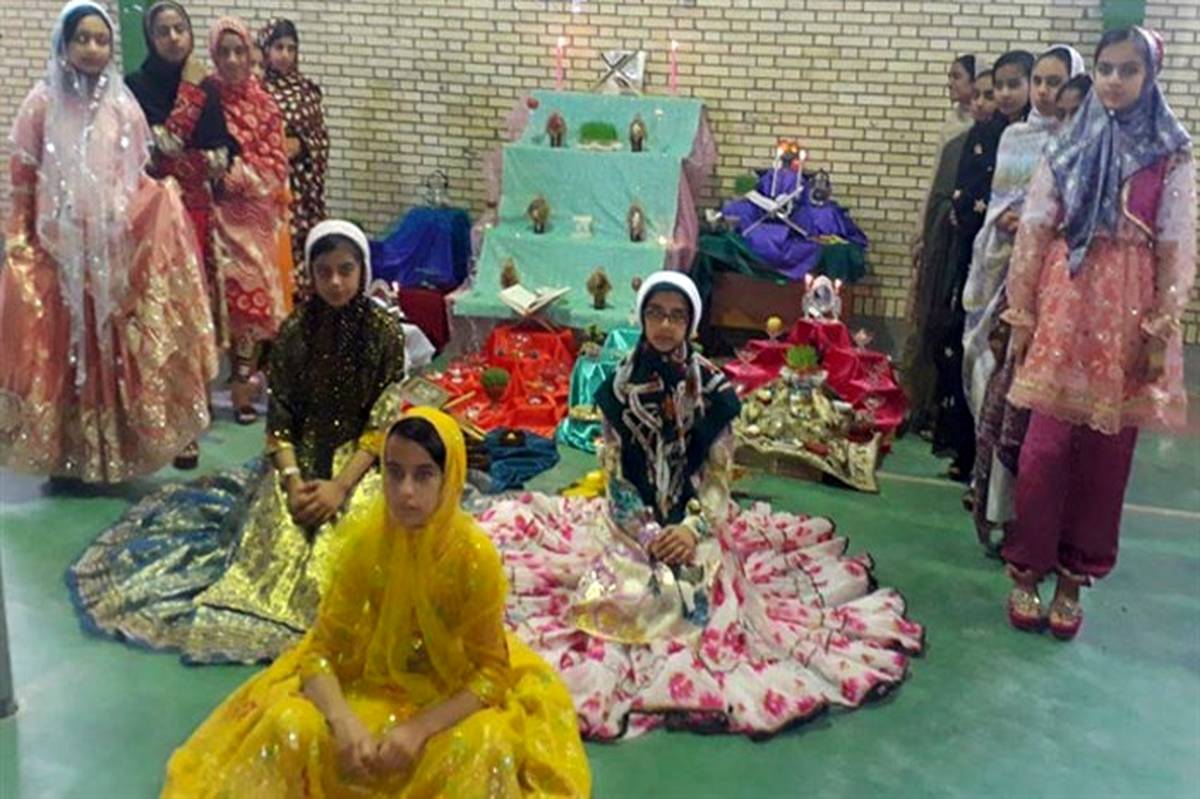 برگزاری جشن هفت سین در دبیرستان فاطمیه حاجی آباد