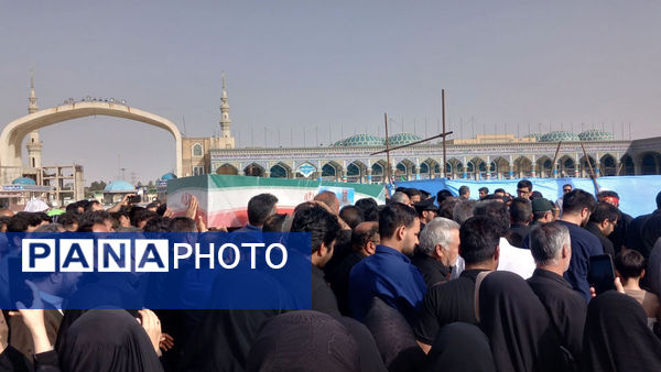 خاکسپاری شهید «اسماعیل شاکری» در مسجد جمکران