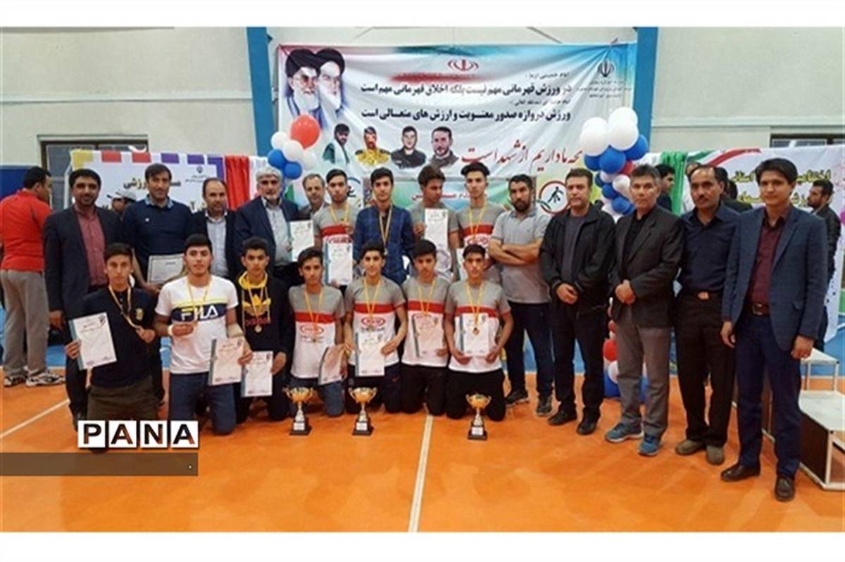 کسب افتخار دانش آموزان پسر شیروانی در مسابقات ورزشی خراسان شمالی