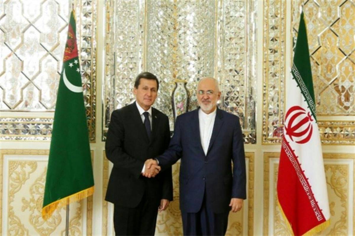 وزیر امور خارجه ترکمنستان با  ظریف دیدار و گفت‌وگو کرد + تصاویر