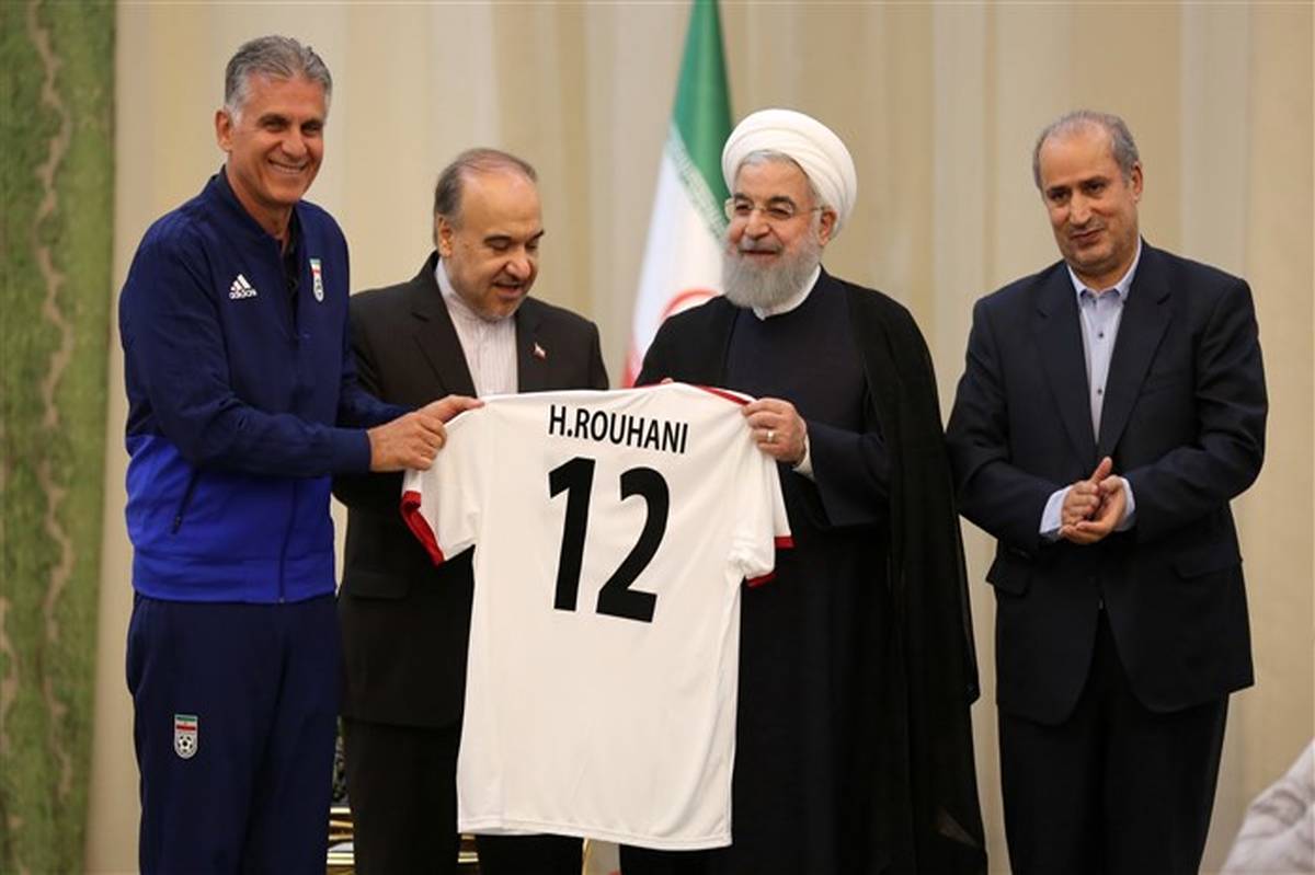 رئیس جمهور خطاب به بازیکنان تیم ملی فوتبال: در عید فطر و اولین بازی، عیدی مضاعفی به ملت ایران بدهید