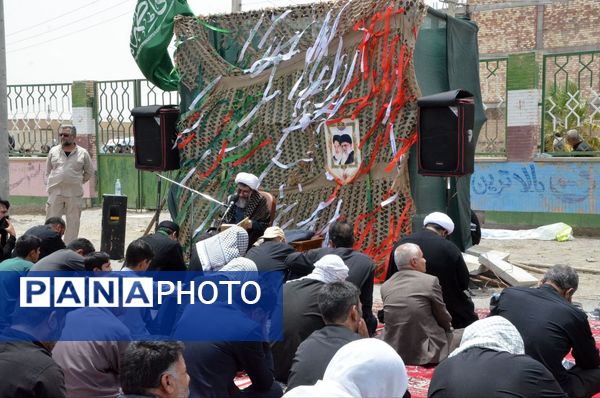 زابل در ماتم حسین؛ گلزار شهدا شهرستان زابل میزبان اشک و شور عزاداران حسینی