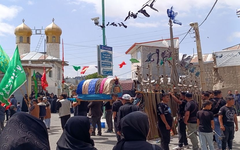 آیین عزاداری عاشورای حسینی در خوجین شهرستان خلخال