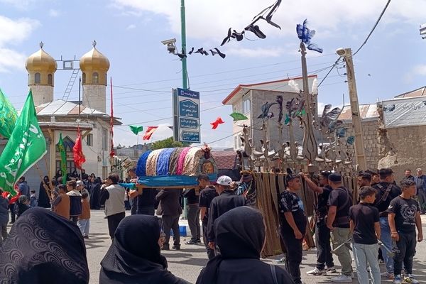 آیین عزاداری عاشورای حسینی در خوجین شهرستان خلخال