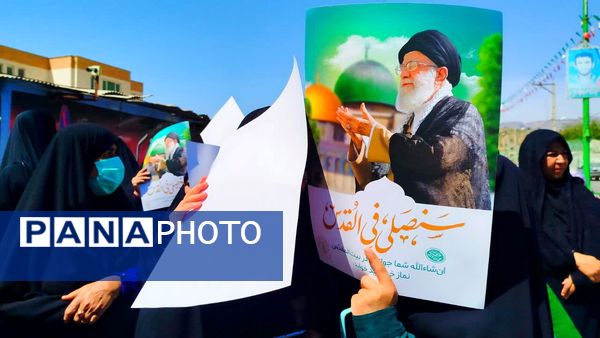 حضور پرشور کودکان و نوجوانان در راهپیمایی روز قدس لنده