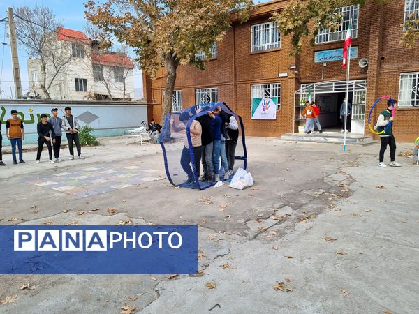 لیگ مدرسه‌ای بازی‌های تاما در دبیرستان نمونه دولتی پژوهش آشخانه 