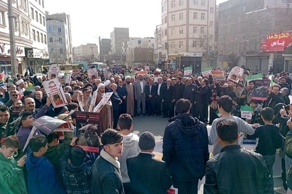 راهپیمایی مردمی به شکرانه پیروزی مردم قهرمان غزه و جبهه مقاومت