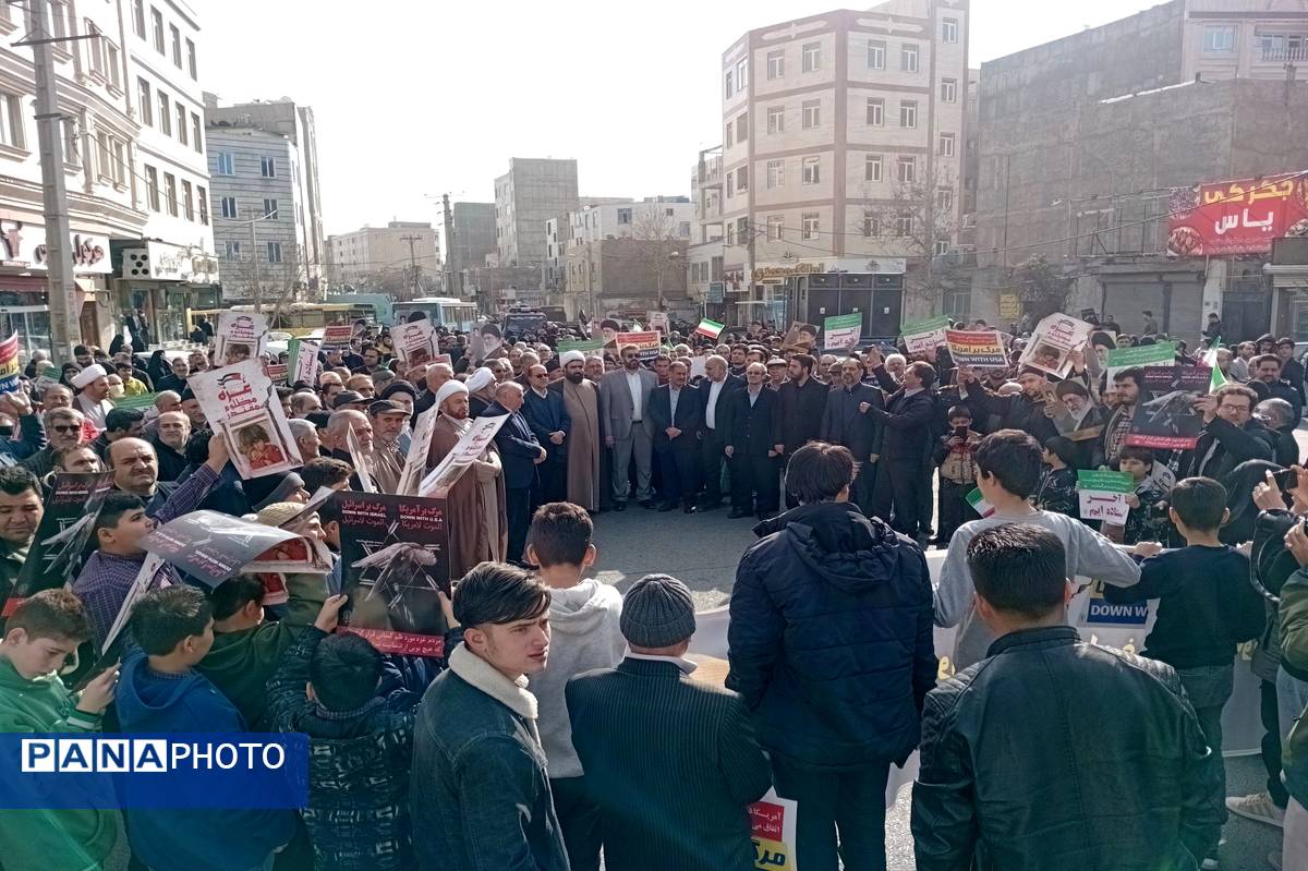 راهپیمایی مردمی به شکرانه پیروزی مردم قهرمان غزه و جبهه مقاومت