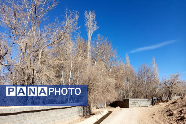 خزان زیبا در کوچه باغ‌های شهر بهمن