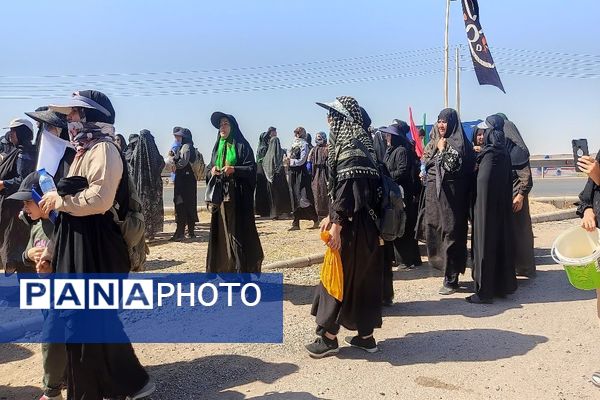 قدم به قدم به سوی نور کاروان پیاده روی از فیروزه به سمت مشهد مقدس