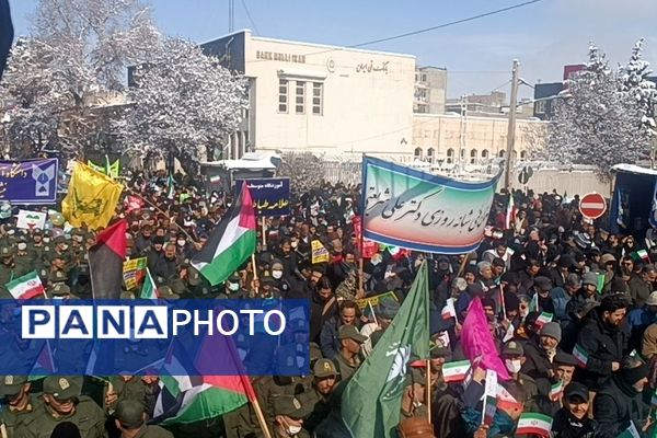 راهپیمایی ۲۲ بهمن در نیشابور 