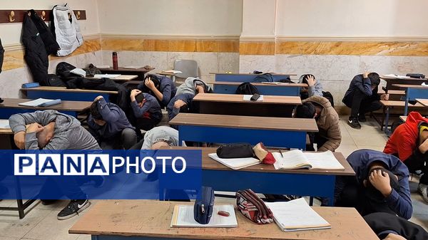 بیست‌وششمین مانور سراسری زلزله و ایمنی در دبیرستان شهید مطهری ناحیه یک کرج