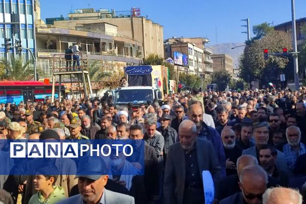 تشییع پیکر پاک شهید گمنام در روز شهادت حضرت زهرا (س)