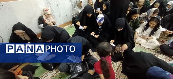 مراسم عزاداری هیات دخترانه راحیل در کانون فرهنگی تربیتی سمیه شهرستان شیروان