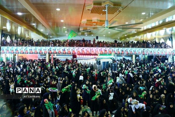 همایش شیرخوارگان حسینی در حسینیه ثارالله قائم شهر