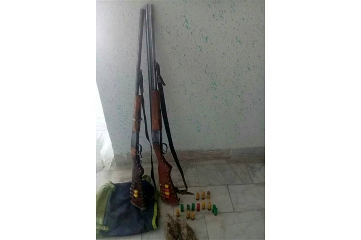 دستگیری متخلفین با ادوات شکار در کازرون