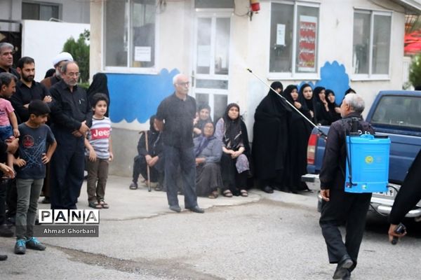 تشییع پیکر شهید گمنام در شهرک فرهنگیان ساری