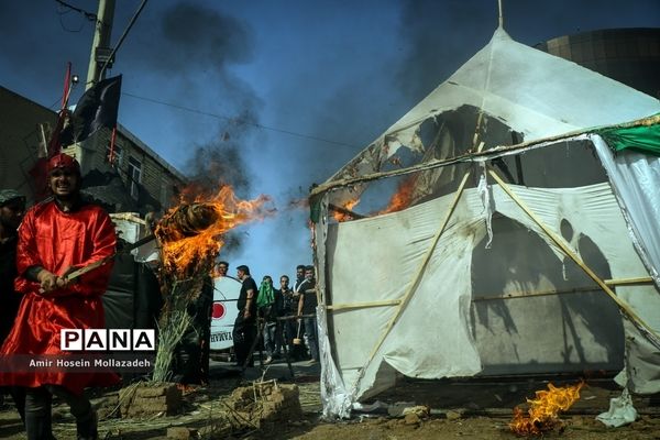 آیین « خیمه سوزان » عاشورای حسینی در ارومیه