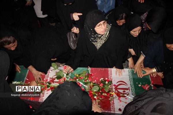 وداع با پیکر شهید گمنام و هشتمین یادواره شهدای کوی ۲۲ بهمن در ساری