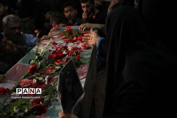 وداع با پیکر شهید گمنام و هشتمین یادواره شهدای کوی ۲۲ بهمن در ساری
